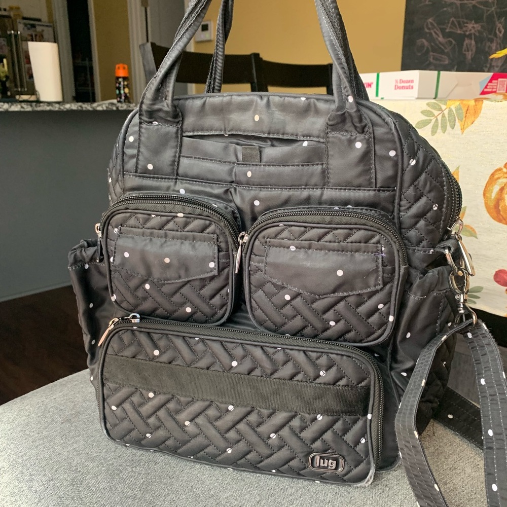 Lug mini puddle jumper black/dot